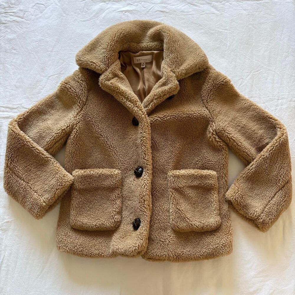 Philosophy Women's Tan and Brown Coat